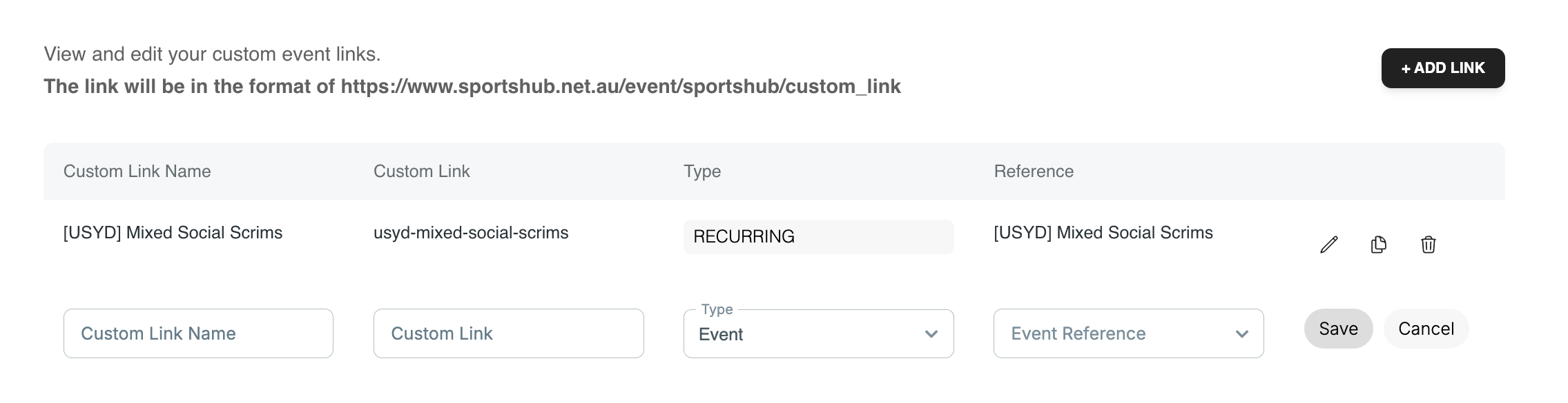 custom-links
